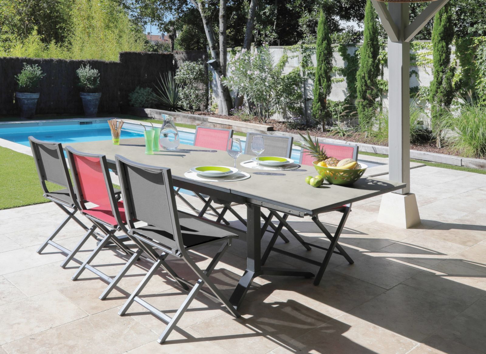 Table Sotta 150/200/250 cm, plateau Fundermax®