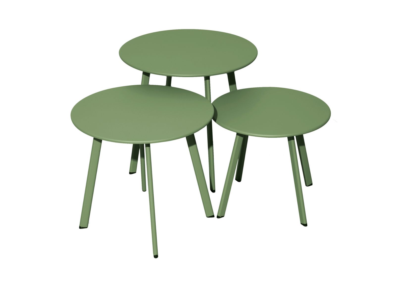 Lot de 3 tables basses Massaï