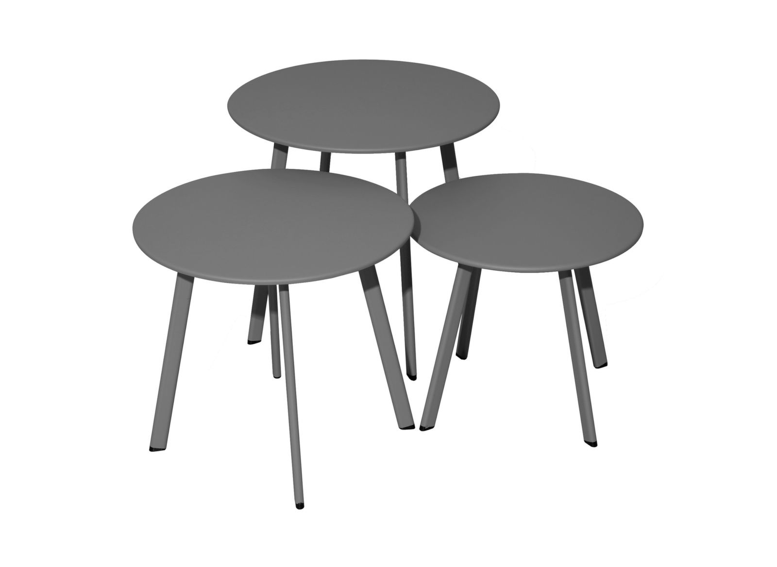 Lot de 3 tables basses Massaï
