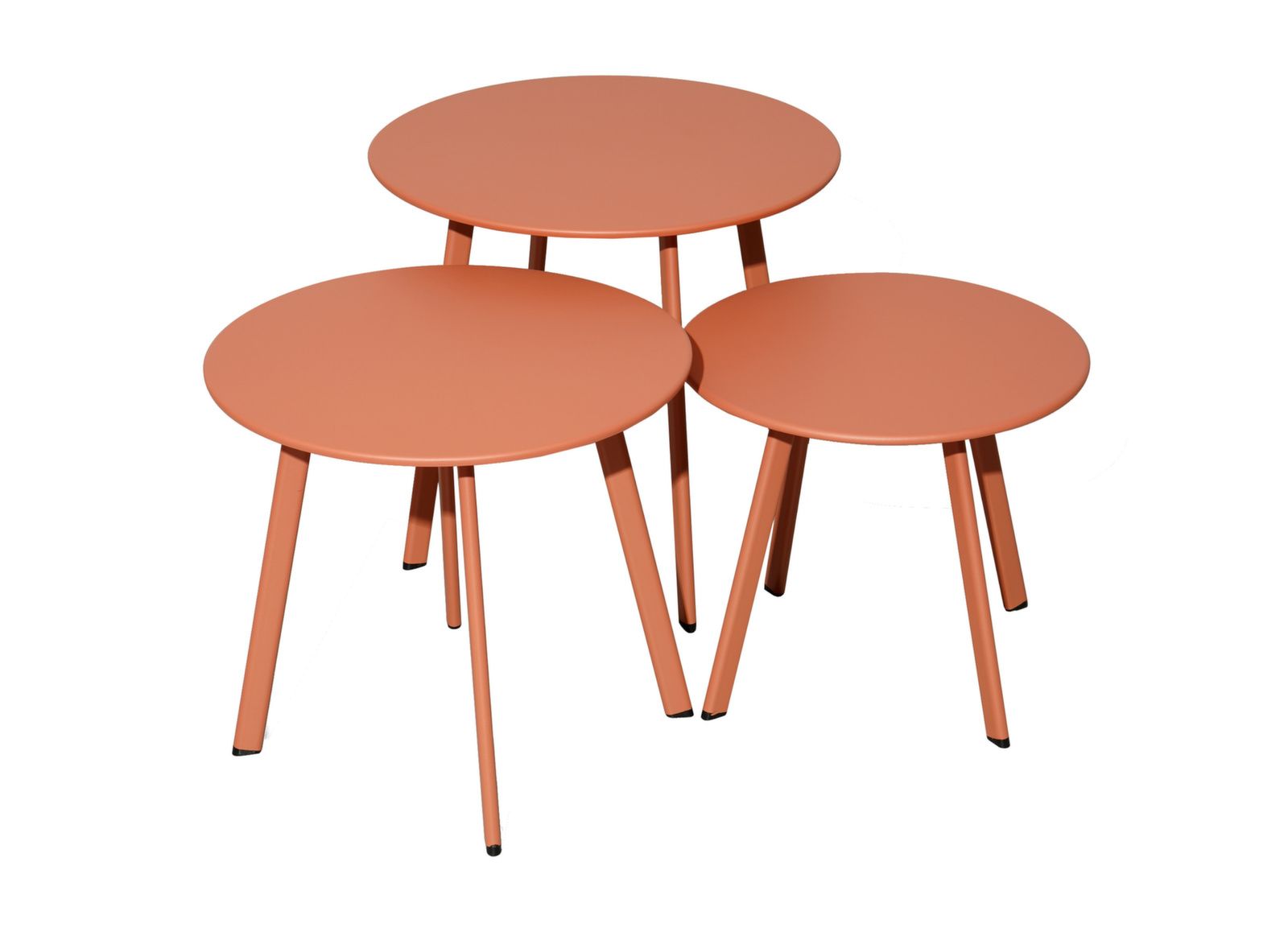 Lot de 3 tables basses Massaï