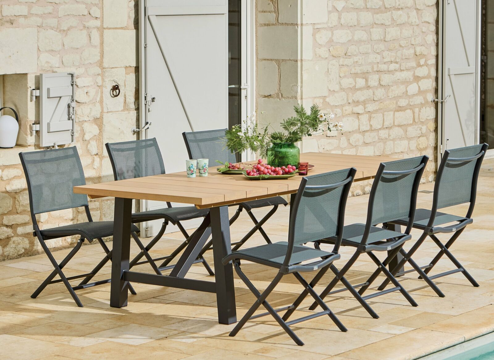 Table Vancouver 240 cm, plateau Eucalyptus FSC®