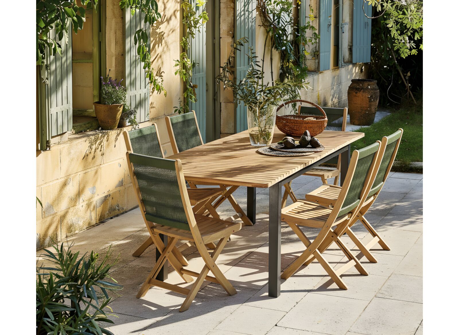 Table Balito 160/220cm, plateau Acacia FSC®