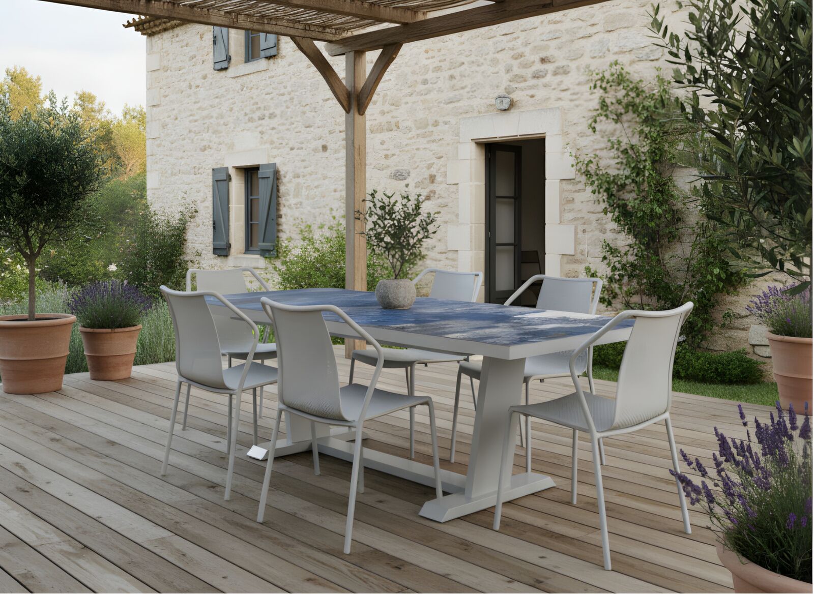 Table Amber 180/240 cm, plateau Kedra®