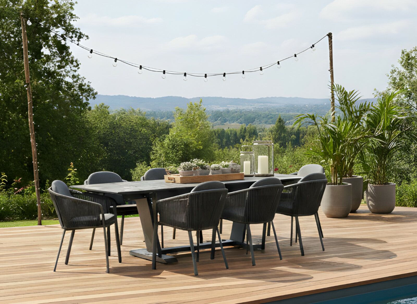 Table Amber 180/230/280 cm, plateau Kedra®