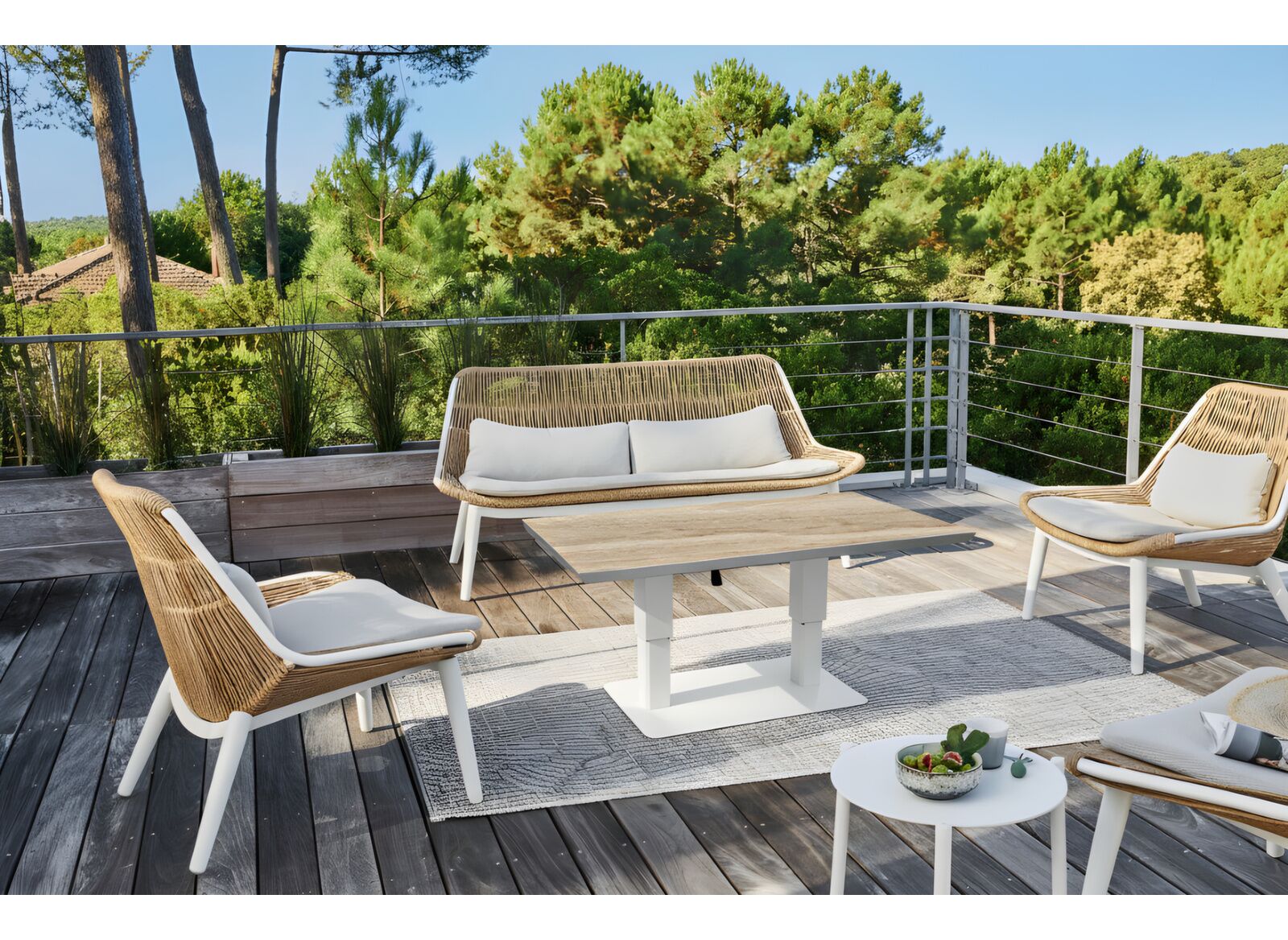 Table Colombo 150x80 cm, plateau Kedra®