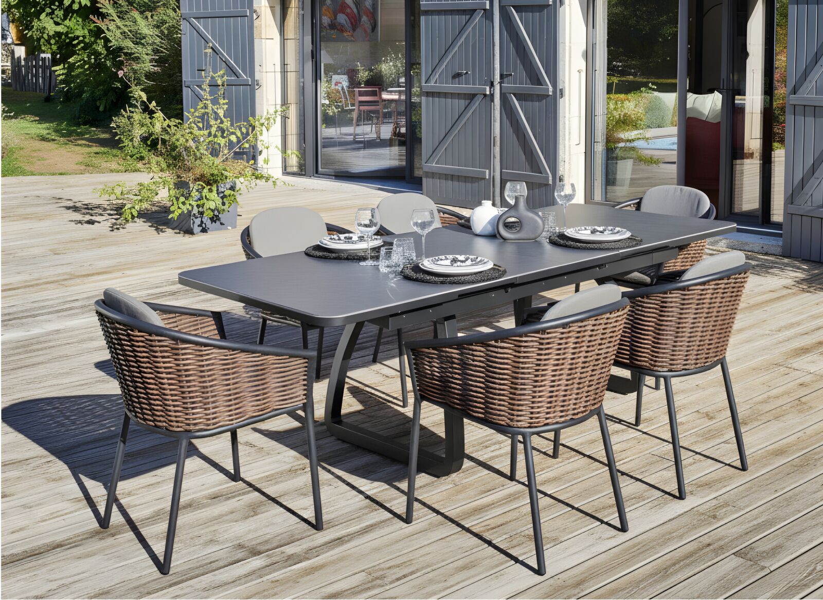 Table Oléron 180/240 cm, plateau Kedra®