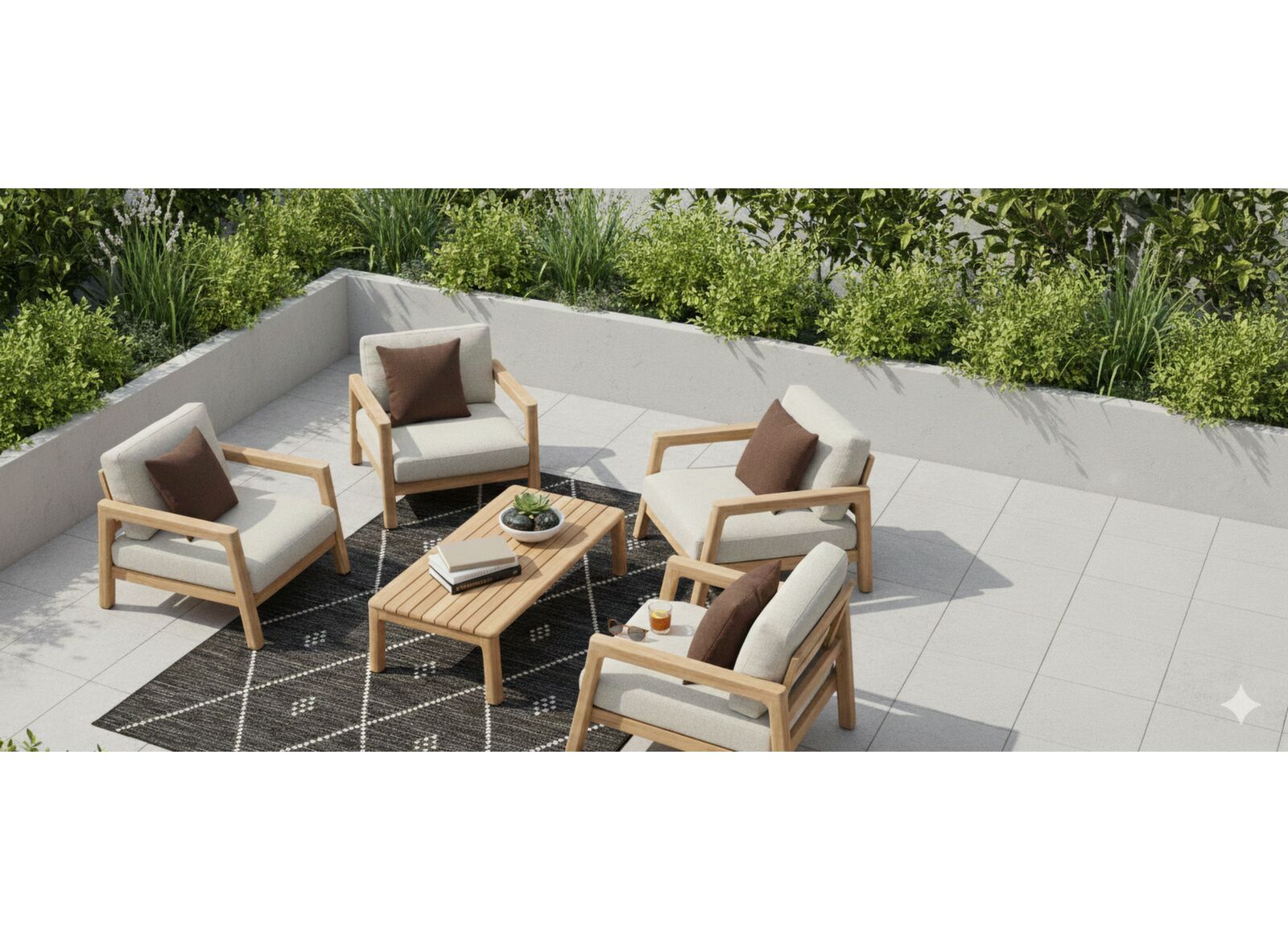 Tapis d'extérieur Asma 153 x 230 cm