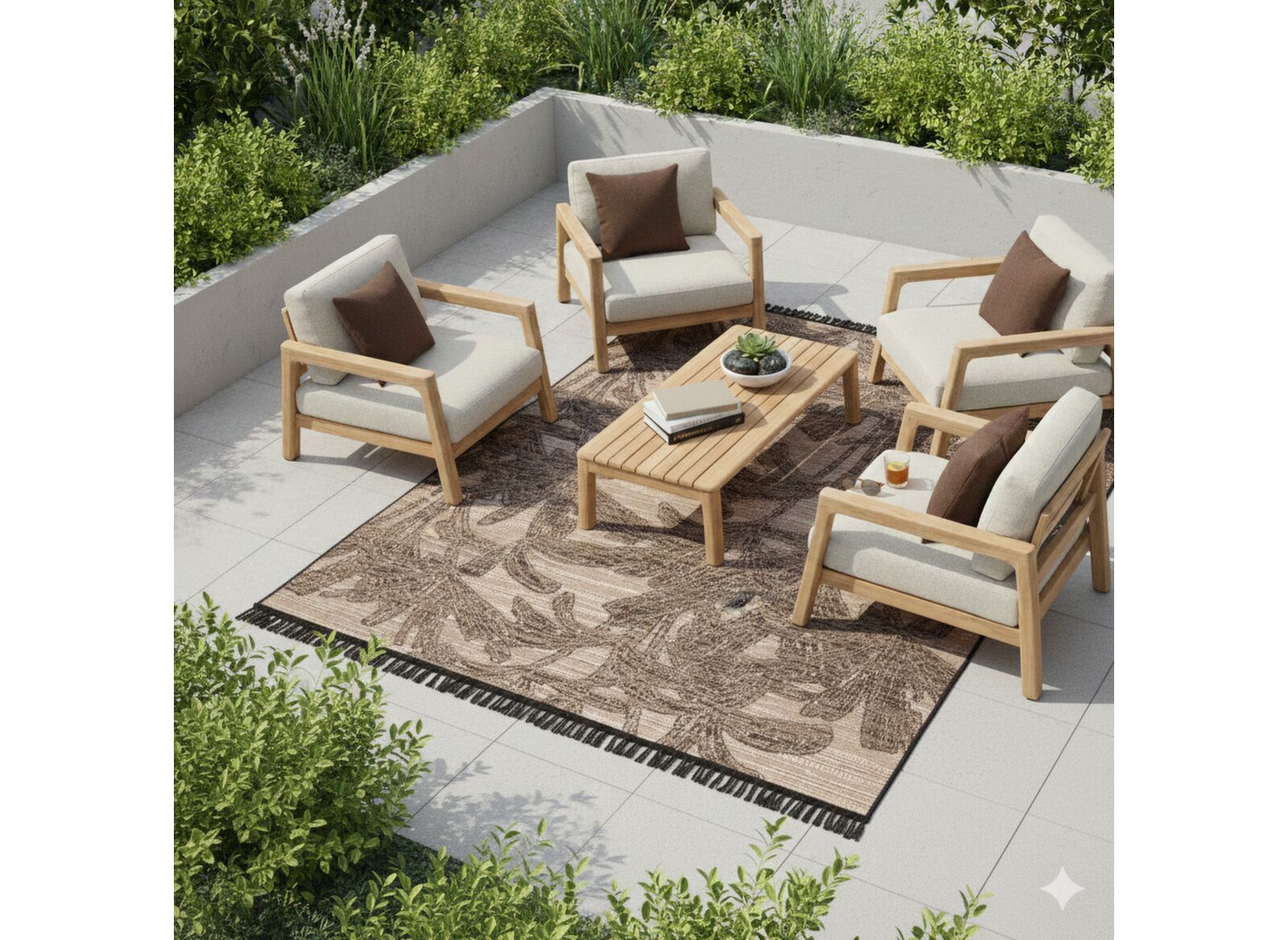 Tapis d'extérieur Fiona 160 x 230 cm