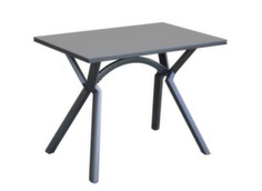 Table basse mi haute aluminium et plateau stratifié trespa - Proloisirs