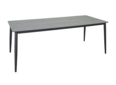 Table Vito pieds fuselés aluminium plateau stratifié - Proloisirs