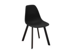 Chaise design pied aluminium coque résine - Proloisirs