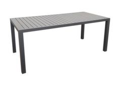Table rectangulaire aluminium plateau à lames - Proloisirs