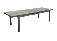 Table rectangulaire allonge centrale automatique plateau Fundermax® solide - Proloisirs