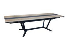 Table extensible rectangulaire double allonge - Proloisirs