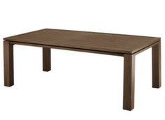 Table rectangulaire fixe plateau à lattes fermées - Proloisirs