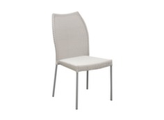 Chaise acier galvanisé et résinée tressée ronde - Océo