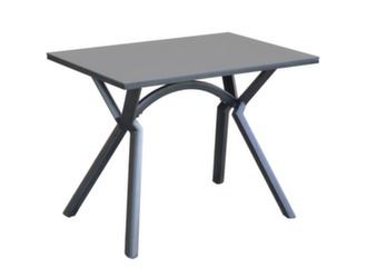 Table basse mi haute aluminium et plateau stratifié trespa - Proloisirs