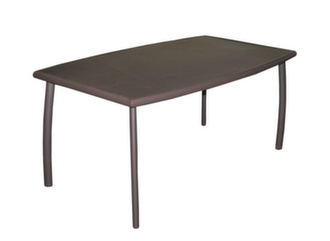 Table rectangle fixe plateau verre - Proloisirs