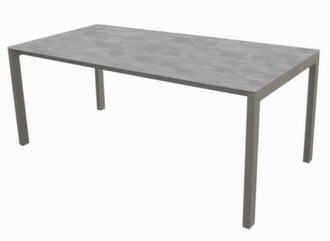 Table Soto fixe aluminium plateau stratifié - Alizé