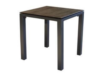 Table carrée aluminium pour patio et balcon - Proloisirs