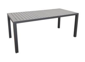 Table rectangulaire aluminium plateau à lames - Proloisirs
