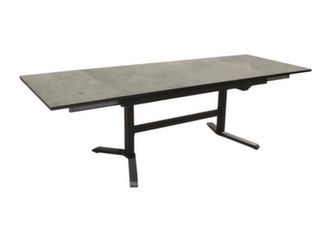 Table rectangulaire deux allonges en bout plateau résistant - Proloisirs