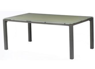 Table rectangle fixe plateau verre - Proloisirs