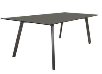 Table rectangle fixe plateau verre