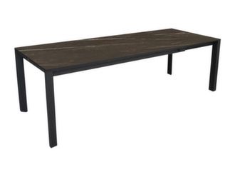Table rectangle allonge escamotable plateau céramique Kedra® - Proloisirs