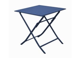 Guéridon carré pliant pour petits espaces et balconnet - Alizé
