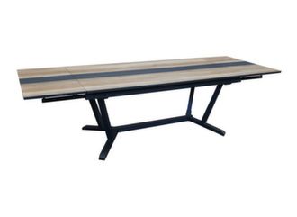 Table extensible rectangulaire double allonge - Proloisirs
