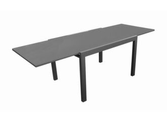 Table Eloïse 90/180 cm, plateau verre
