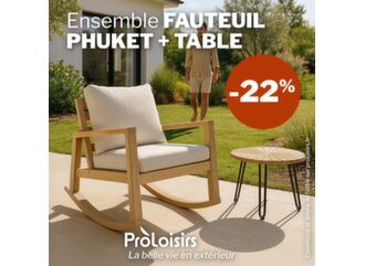 Offre Fauteuil Phuket / Table Coffee