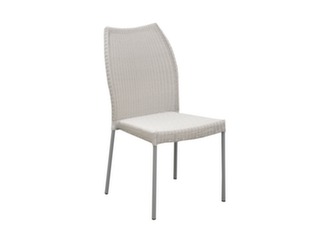 Chaise acier galvanisé et résinée tressée ronde - Océo